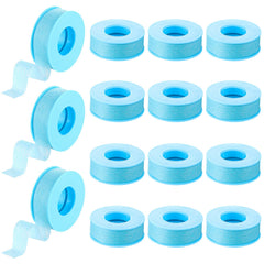 Nuanchu blue lash tape roll closeup showing flexible silicone adhesive for lash applications