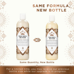 Nubian Heritage ingredients: raw shea butter, vitamin E, and soy milk