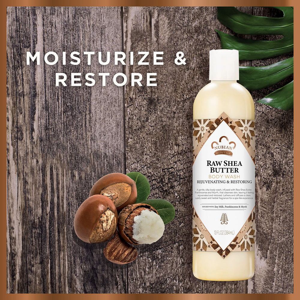 Nubian Heritage enriched formula with soy milk texture close-up
