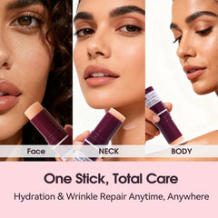 nuckhuce calcium volume multi balm stick lip application for moisture.