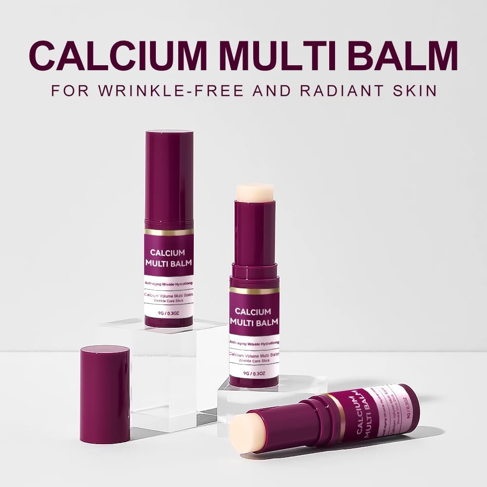 nuckhuce calcium volume multi balm stick travel-ready compact design.