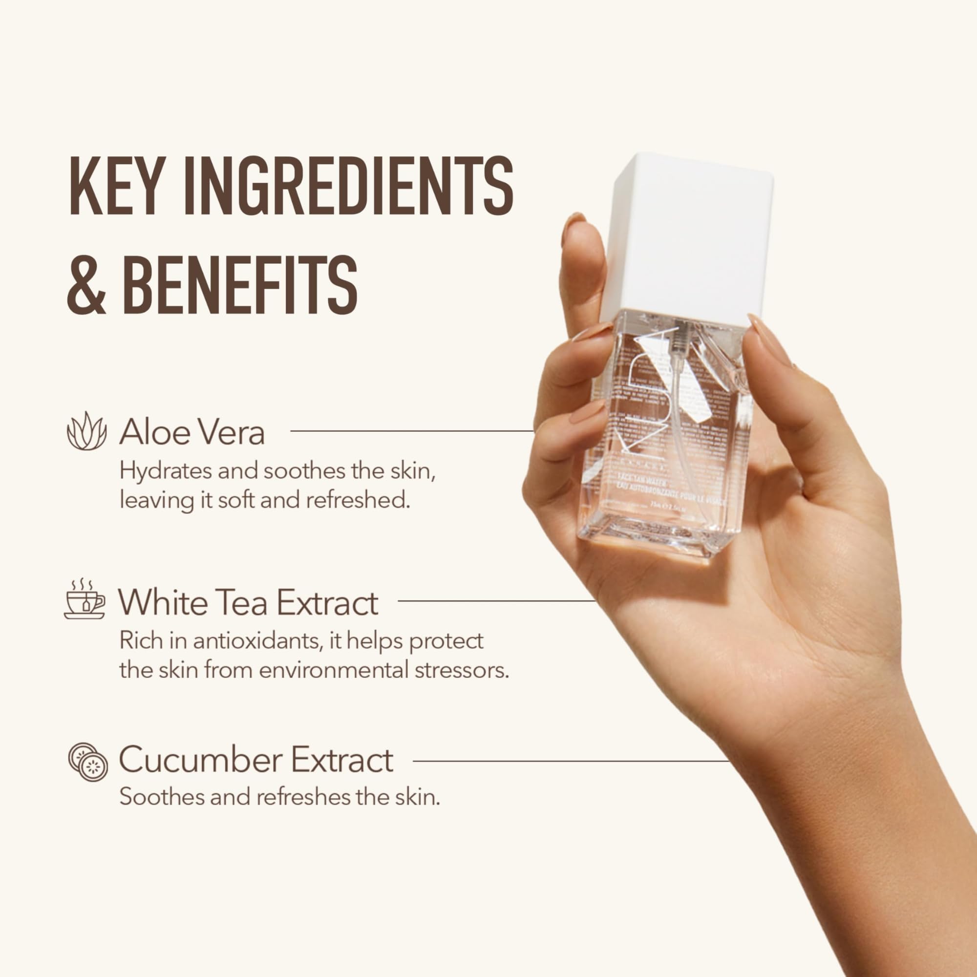 Nuda CloudMist featuring white tea antioxidants to support radiance.