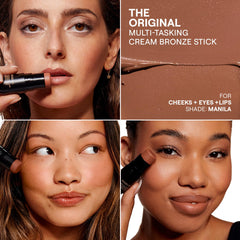 Nudestix Nudies Bronze Manila built-in brush aids precise blending on the go