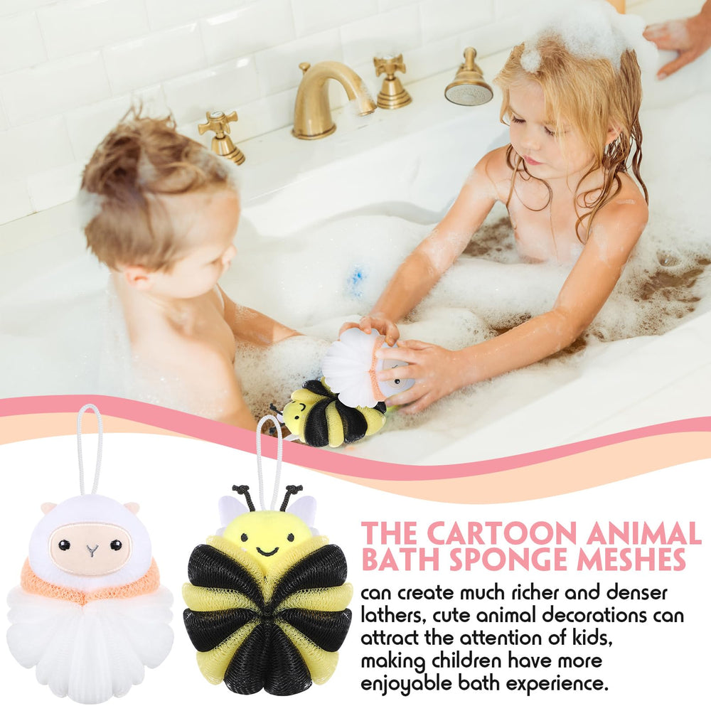 Nuenen bath loofah pack shows two pieces ready for daily use.
