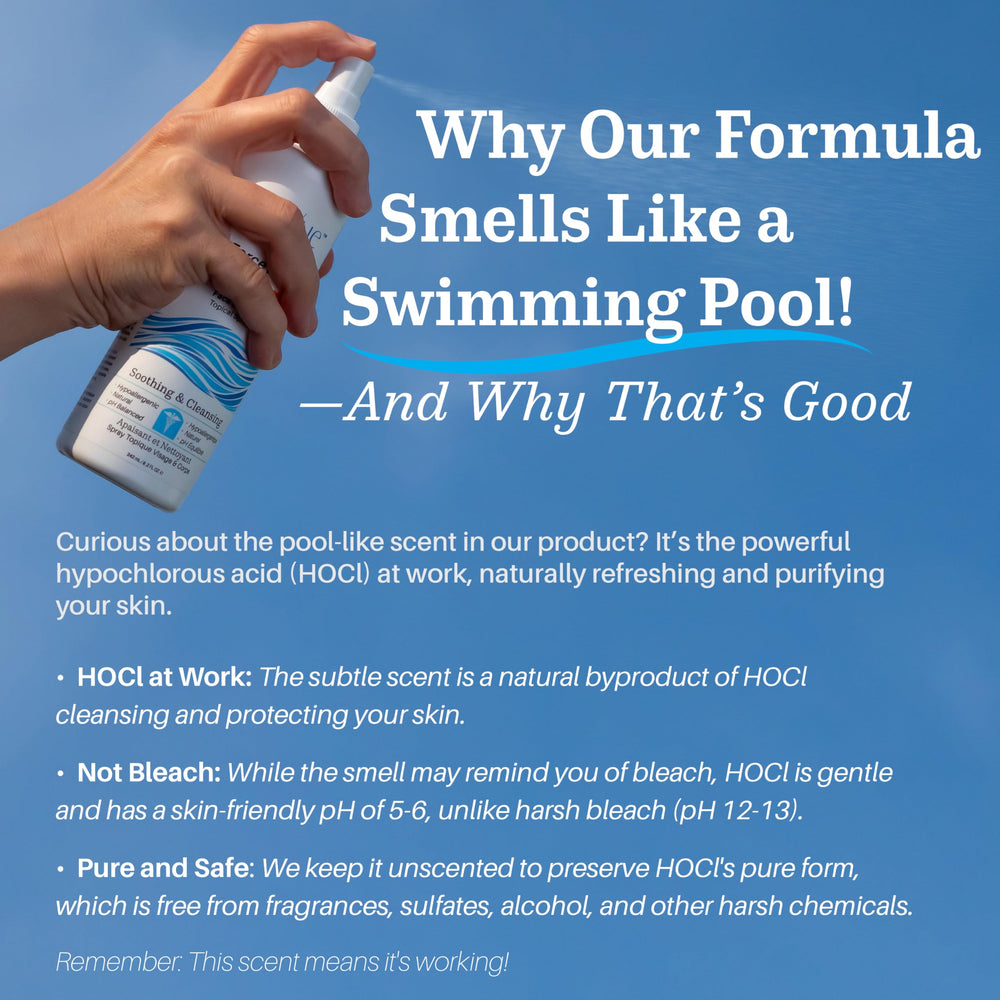 NueVue BioForce HOCl spray fragrance-free ingredients for sensitive users