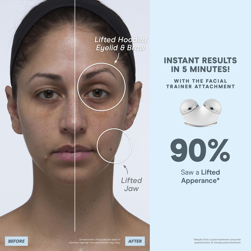NuFACE Smart App interface with guided treatments and progress tracking.