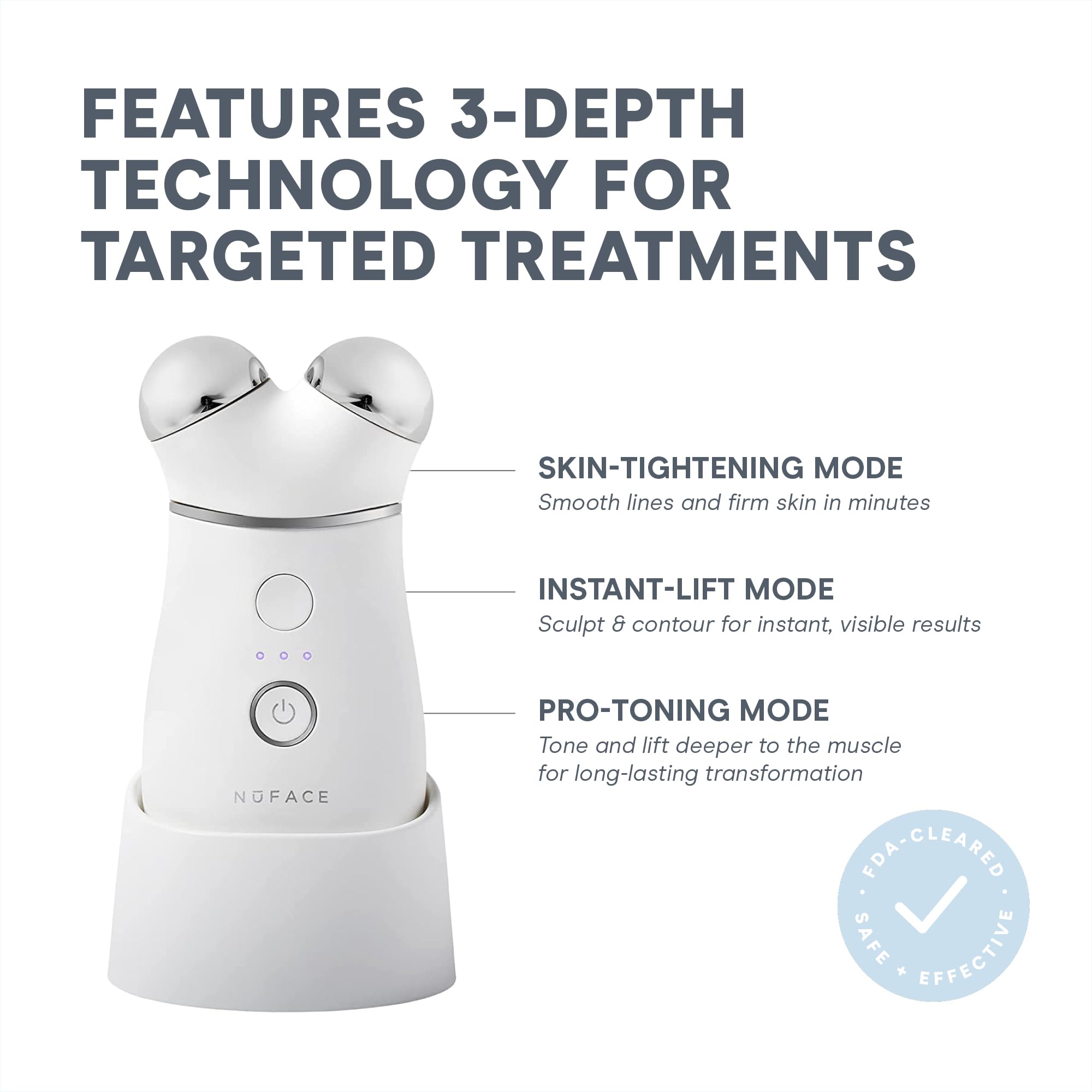 NuFACE Aqua Gel hydrates skin for comfortable microcurrent sessions.