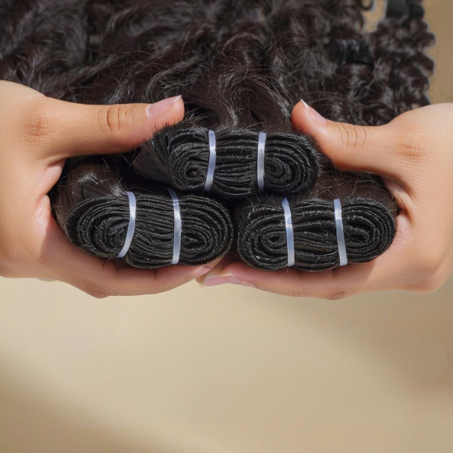 Nufnua Burmese curly bundles 3c4a curl-pattern for natural bounce and easy styling