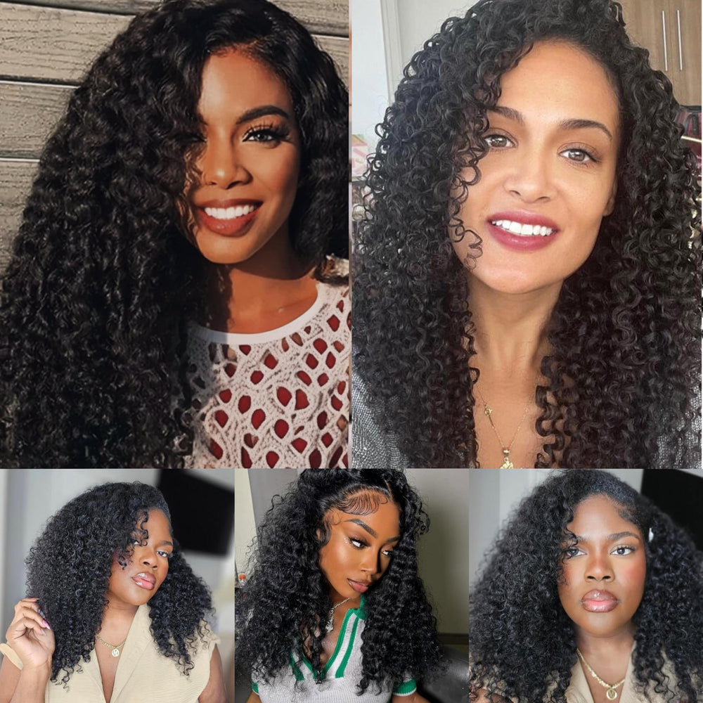 Nufnua Burmese Curly Bundles espiral tres paquetes, look completo