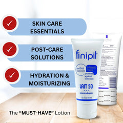 Nufree Finipil Lait 50 creamy-texture comfortable, fast-absorbing post-hair removal care