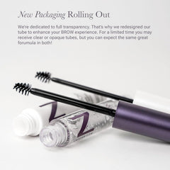 NULASTIN brow density before-after close-up shows denser, shapelier-looking brows.