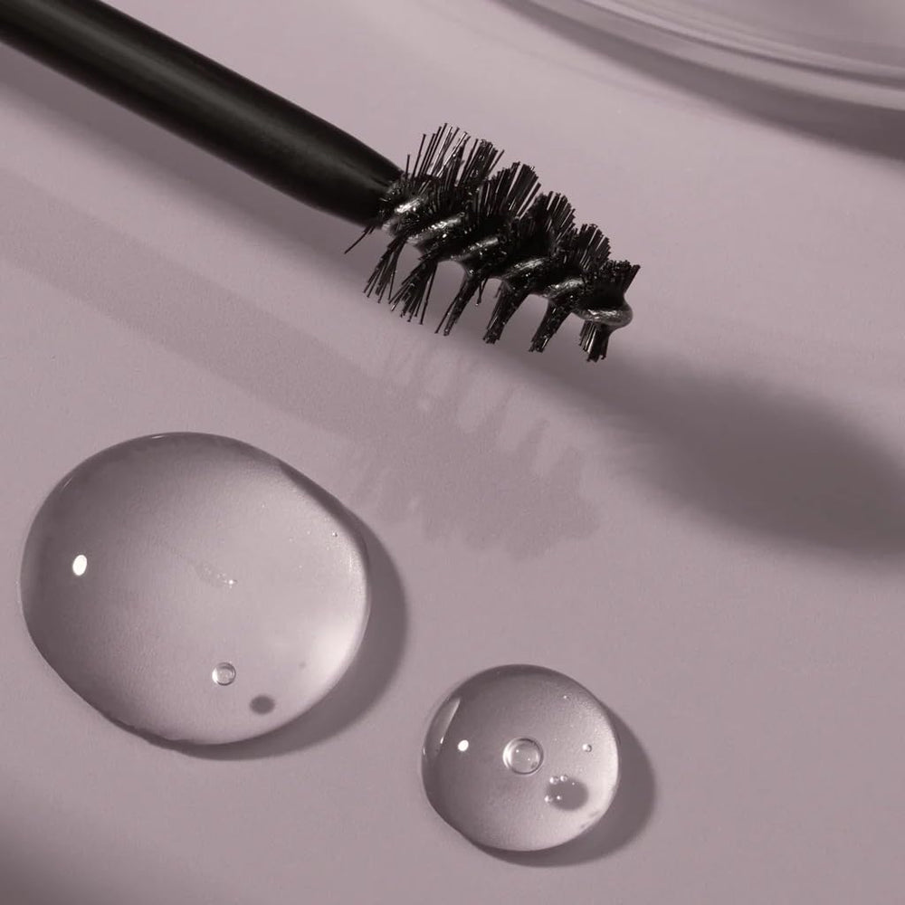 NULASTIN brow serum two-count display communicates value and routine flexibility.