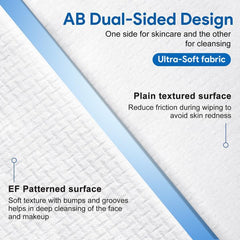 Nuline Medical Ultra-Soft Face Towel absorption closeup demonstrates strong water retention