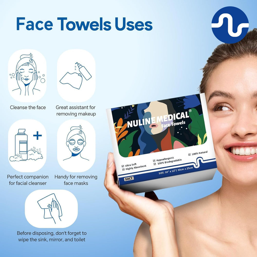 Nuline Medical Ultra-Soft Face Towel versatile, travel-friendly, daily-use option