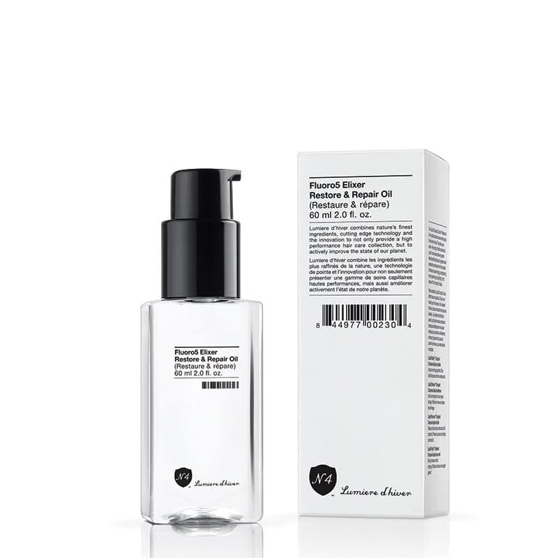 Number 4 hair oil close-up reveals soft shine and manageable texture