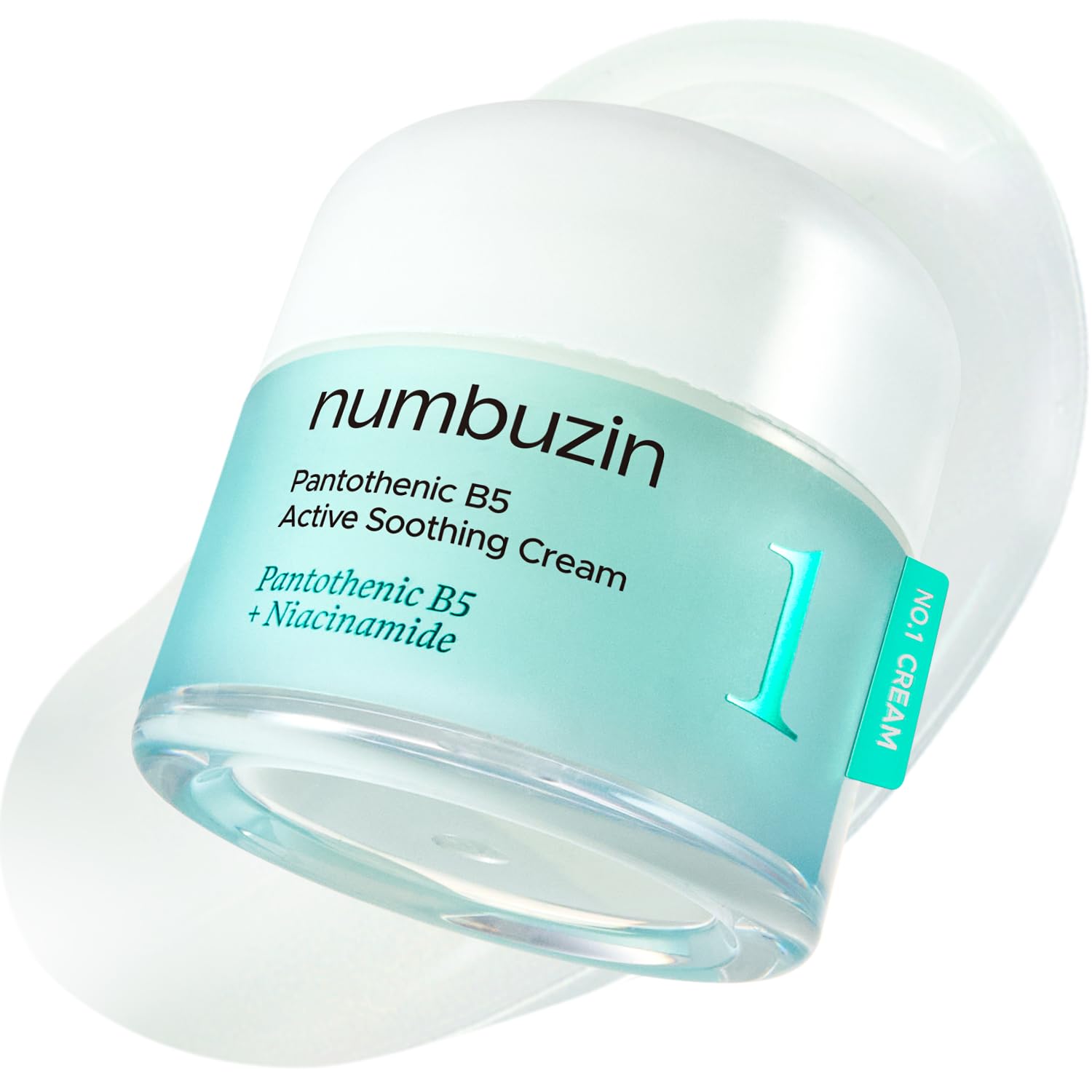 Numbuzin No.1 pantothenic B5 cream bottle highlighting sebum balance support.