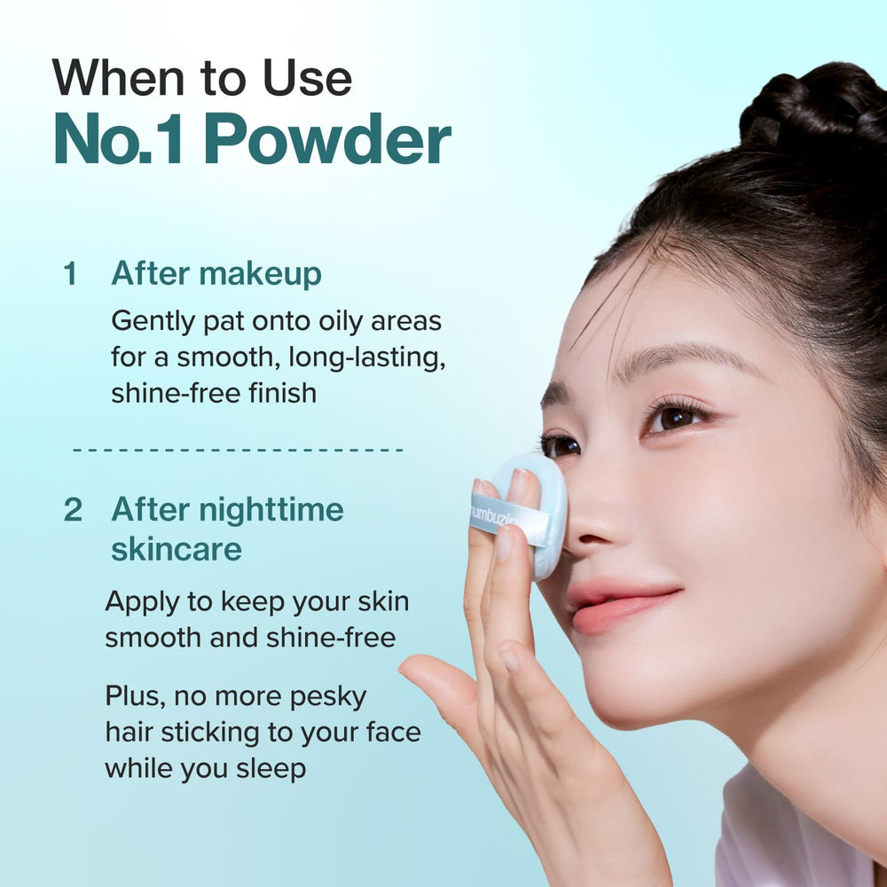 numbuzin No.1 Powder in makeup bag for quick midday touch-ups
