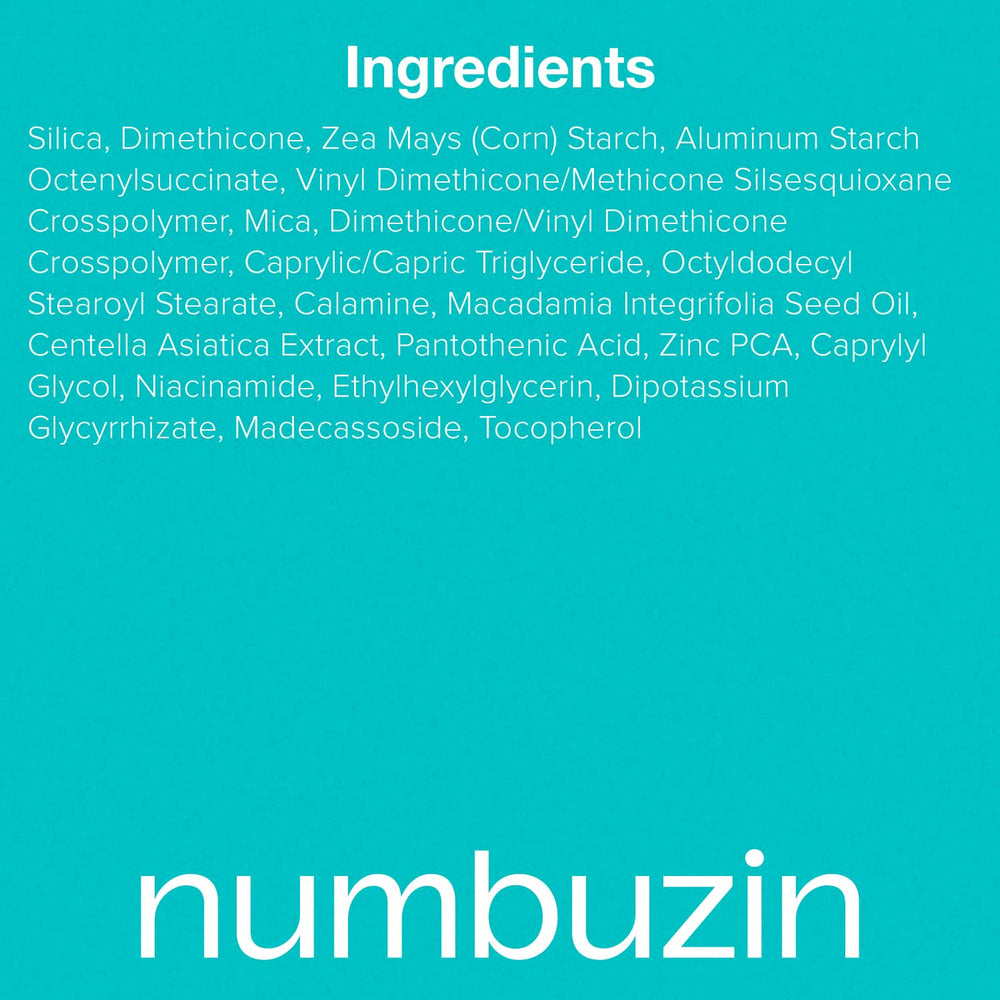 numbuzin No.1 Powder nightly routine showing oil control before bed