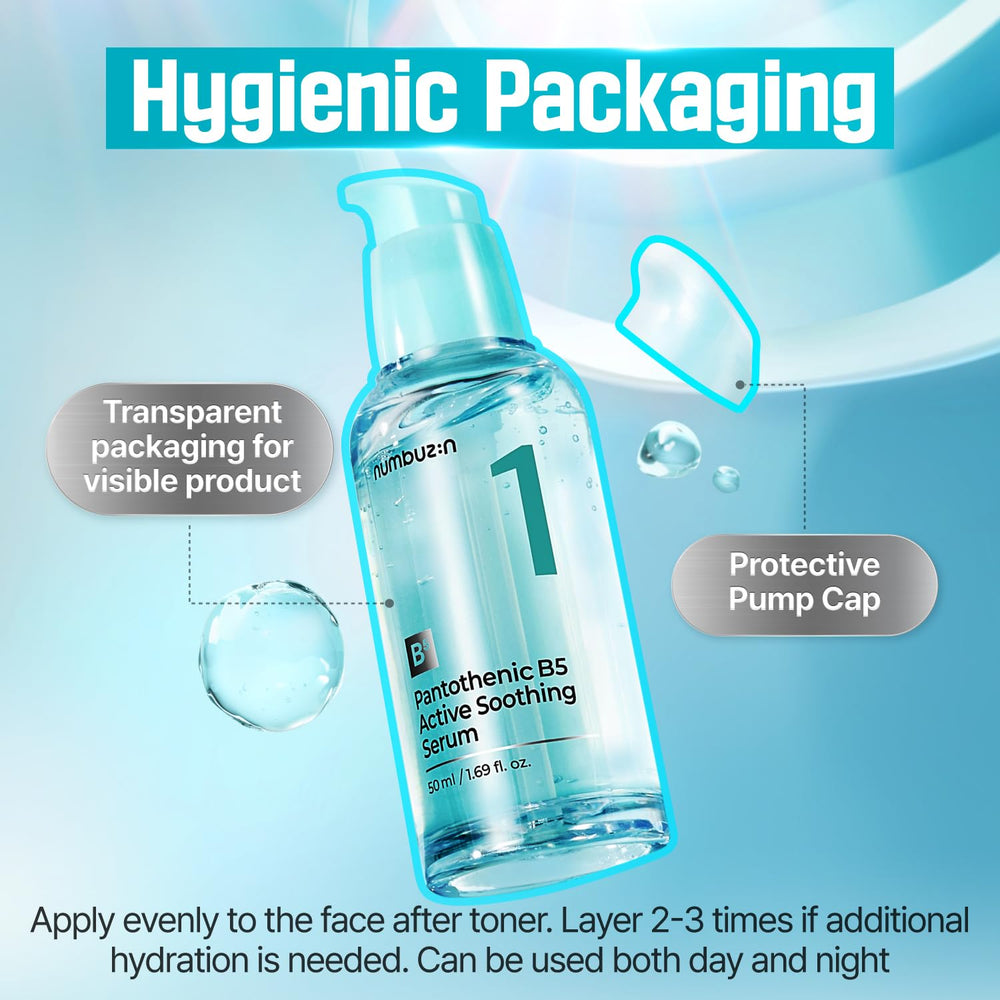 numbuzin No.1 Serum hydration-boosting formula enhances comfort.