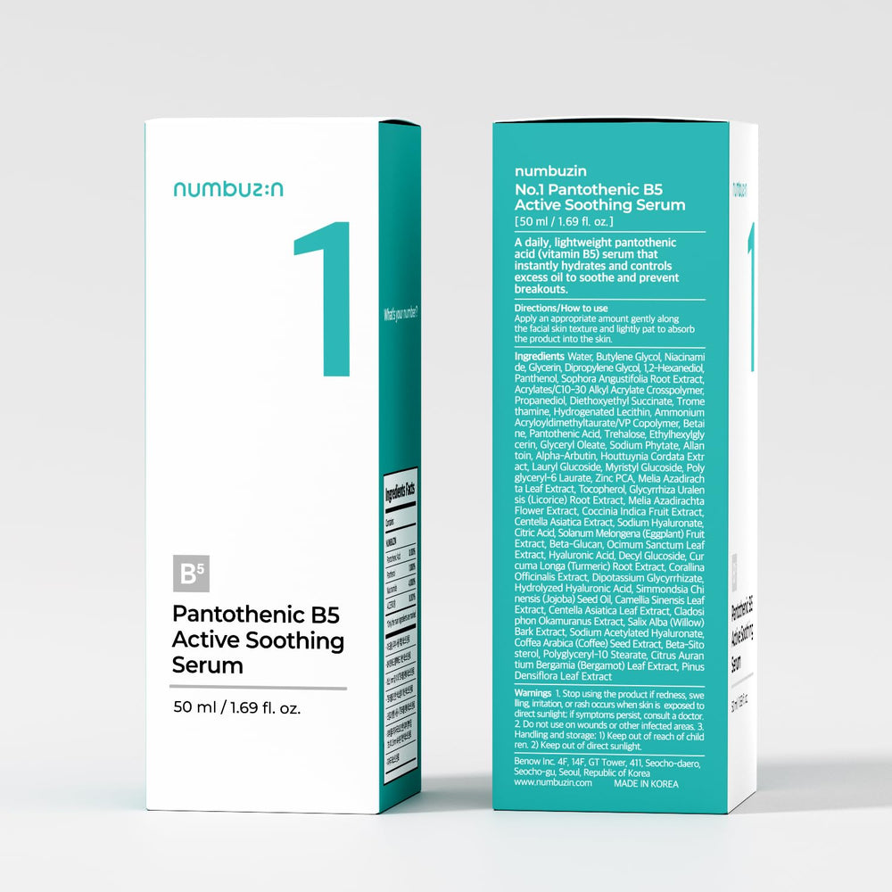 numbuzin No.1 Serum ideal for oily skin with oil-control benefits.