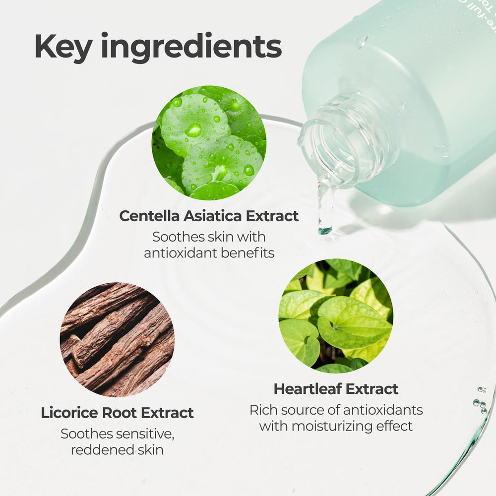 numbuzin No.1 Toner label-details emphasize low pH and gentle care