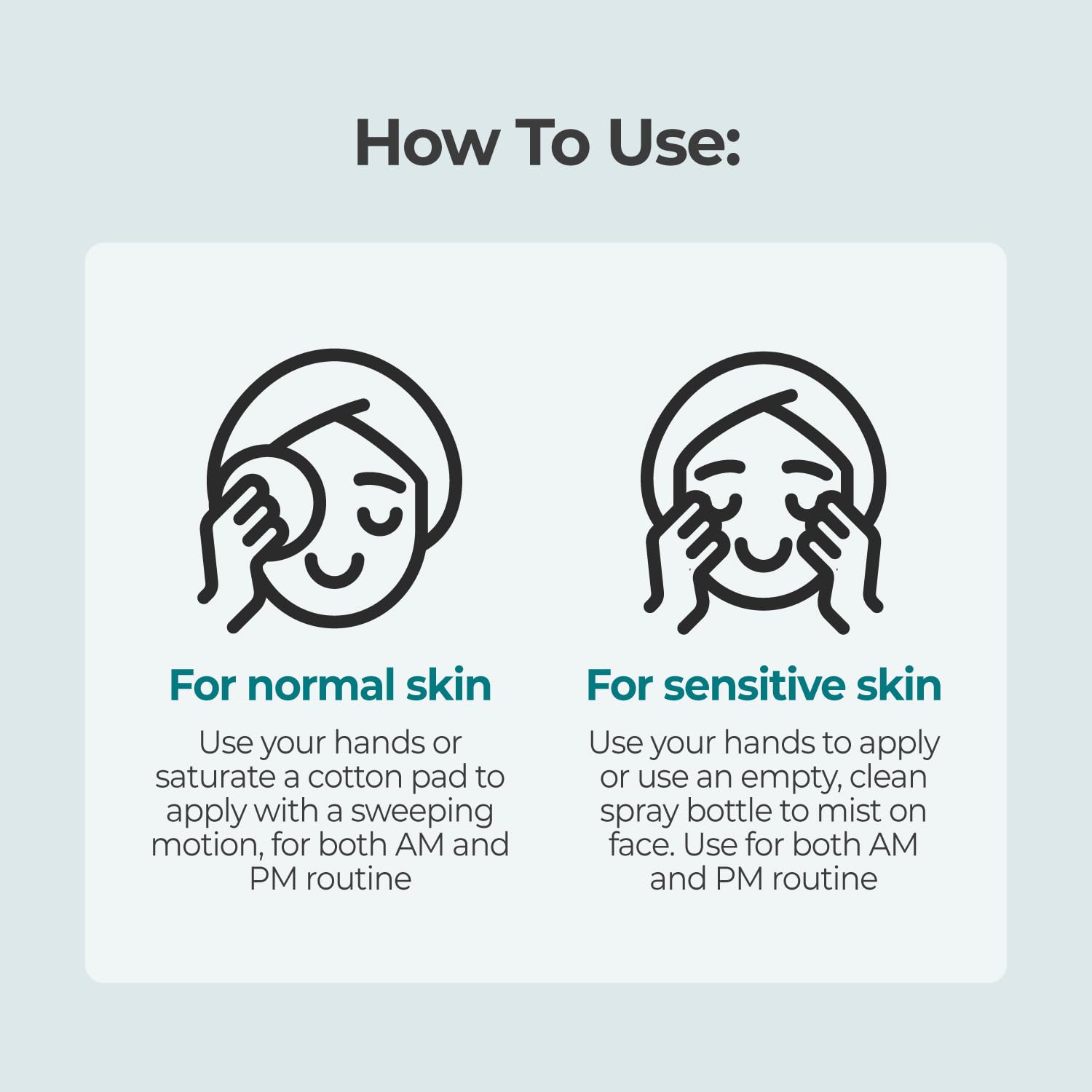 numbuzin No.1 Toner skin after-application feels balanced and refreshed