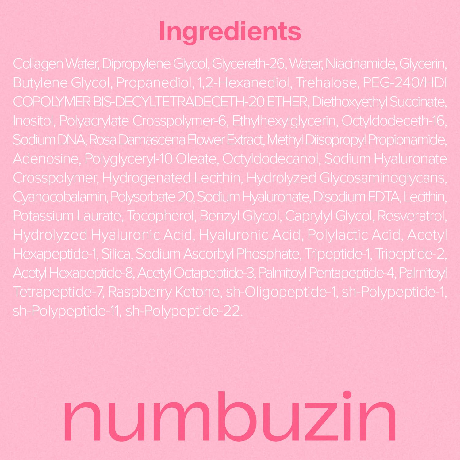 Numbuzin No.2 Serum face-penetration imagery suggests quick absorption and dewy finish.