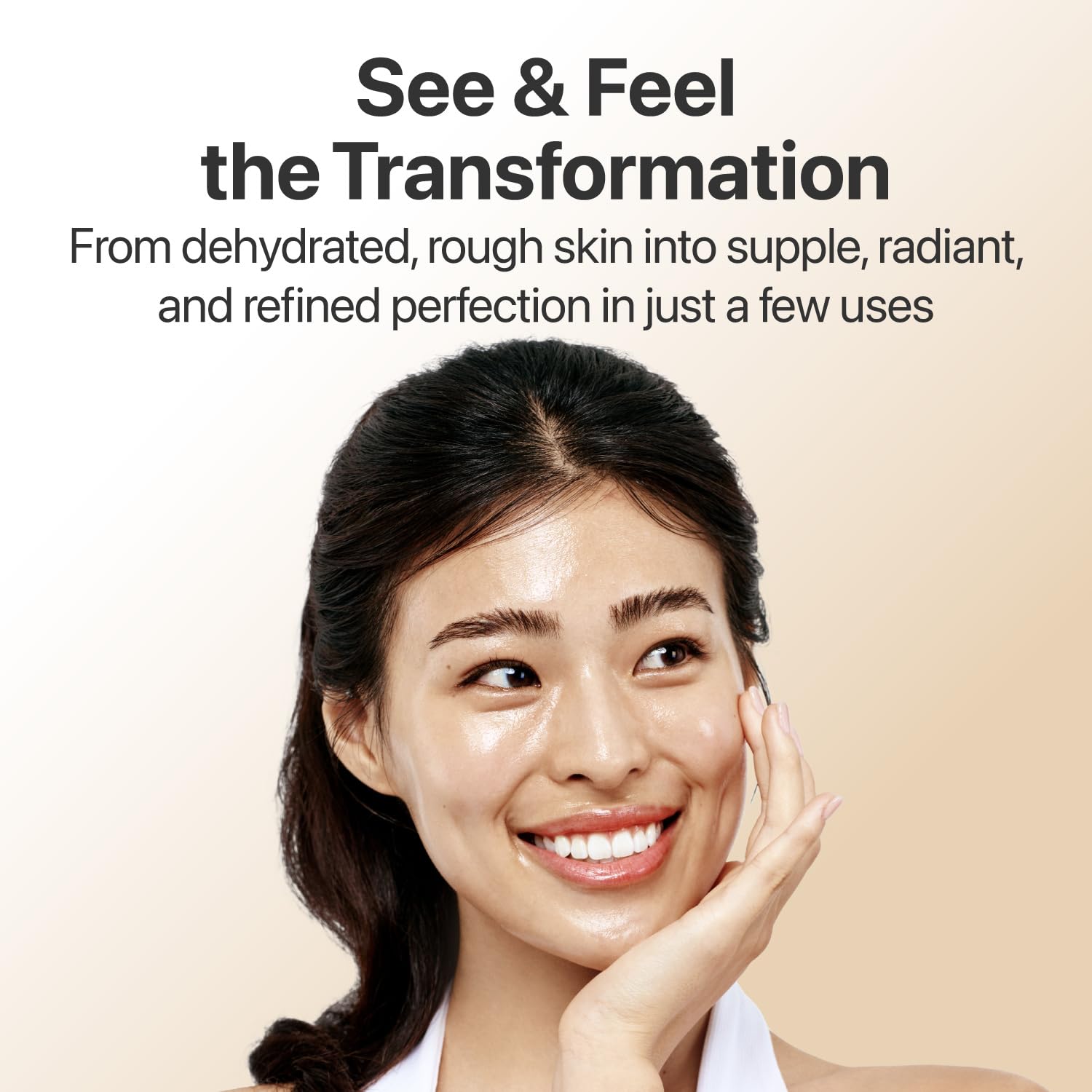 Numbuzin No.3 Serum ingredients bifida galactomyces display editorial style.