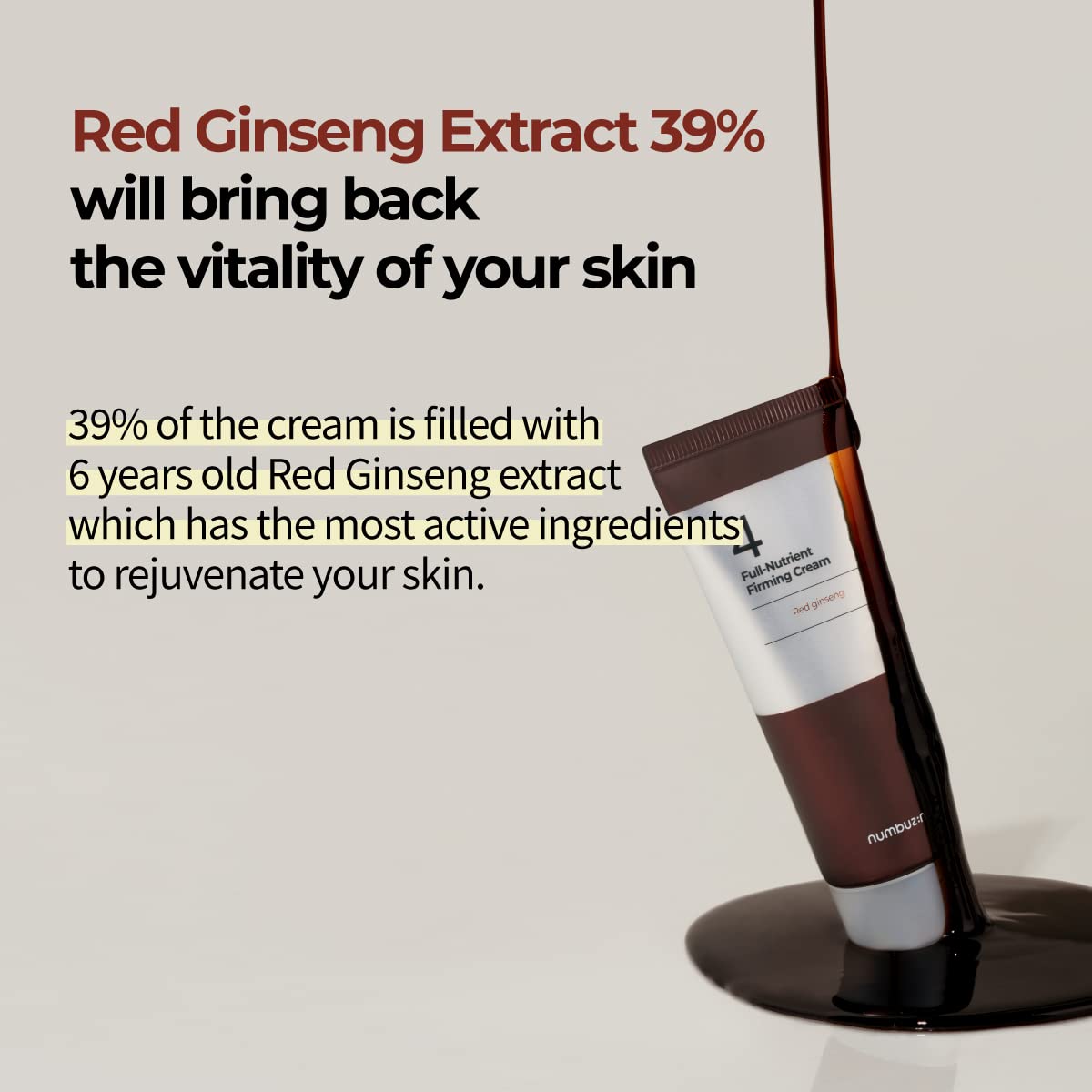 numbuzin No.4 Cream nighttime routine application for nourishment