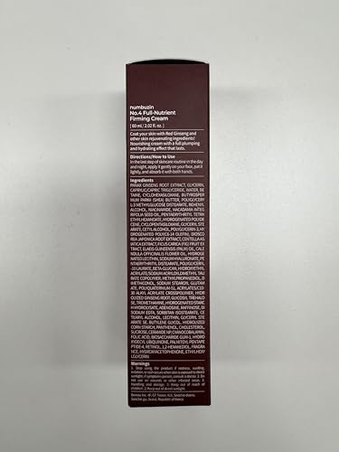 numbuzin No.4 Cream panax ginseng ingredient closeup promoting elasticity