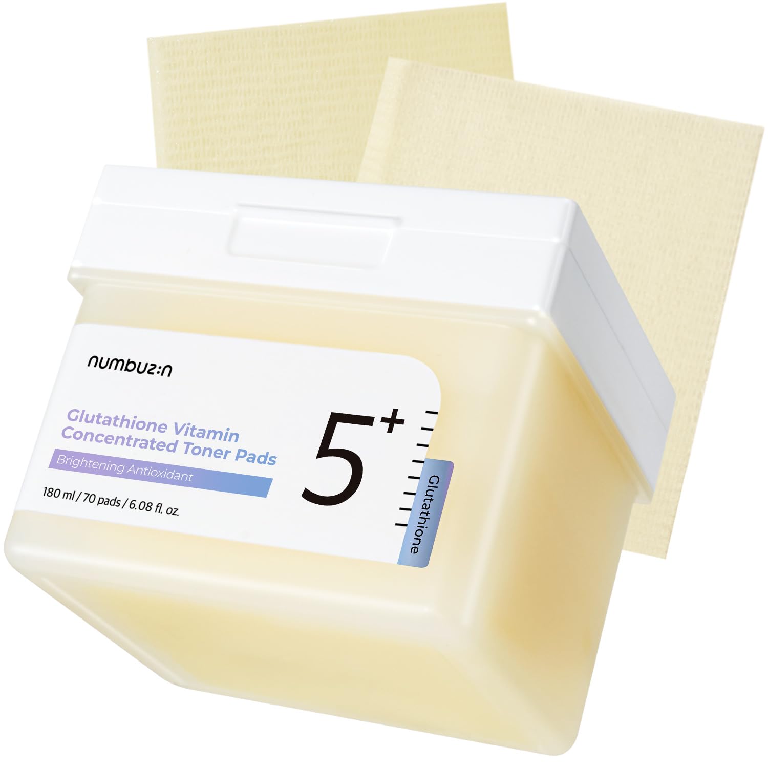 Numbuzin No5 double-sided pads with smooth side for quick refreshing wipe