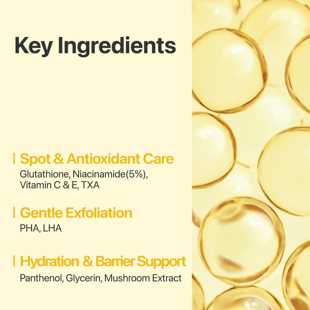 Numbuzin No5 pad featuring PHA and LHA for gentle exfoliation