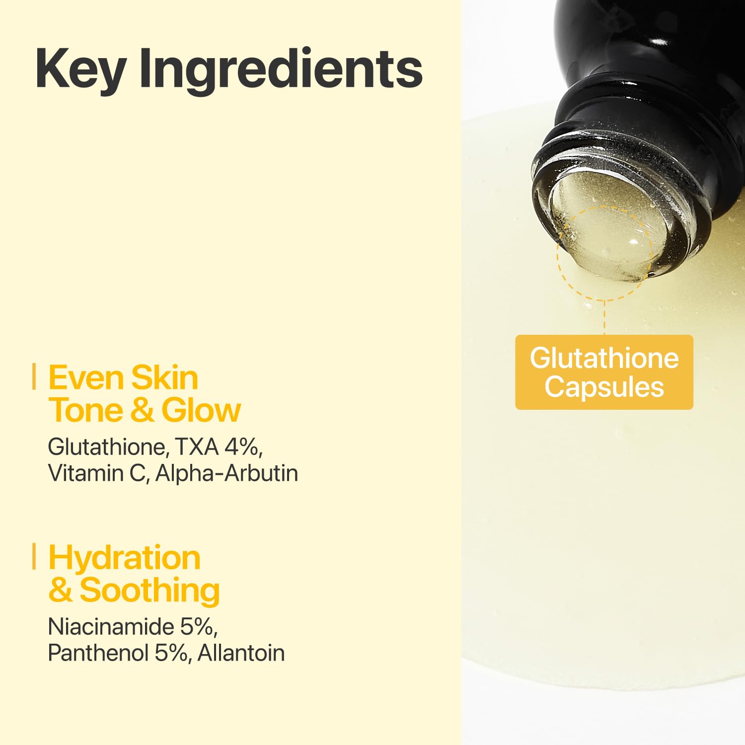 Numbuzin No.5 serum close-up texture reveals a smooth, fast-absorbing liquid.