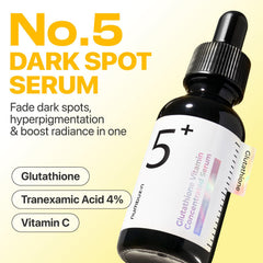 Numbuzin No.5 serum application close-up highlights its lightweight texture and fast absorption.