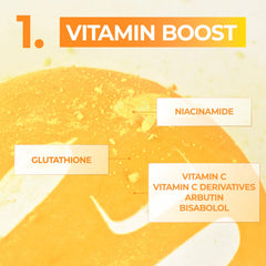 Numbuzin No.5 sheet mask ingredients image displays hyaluronic acid and niacinamide.