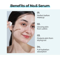 numbuzin No.6 serum 5-layer hyaluronic acid, multi-depth hydration for plump skin