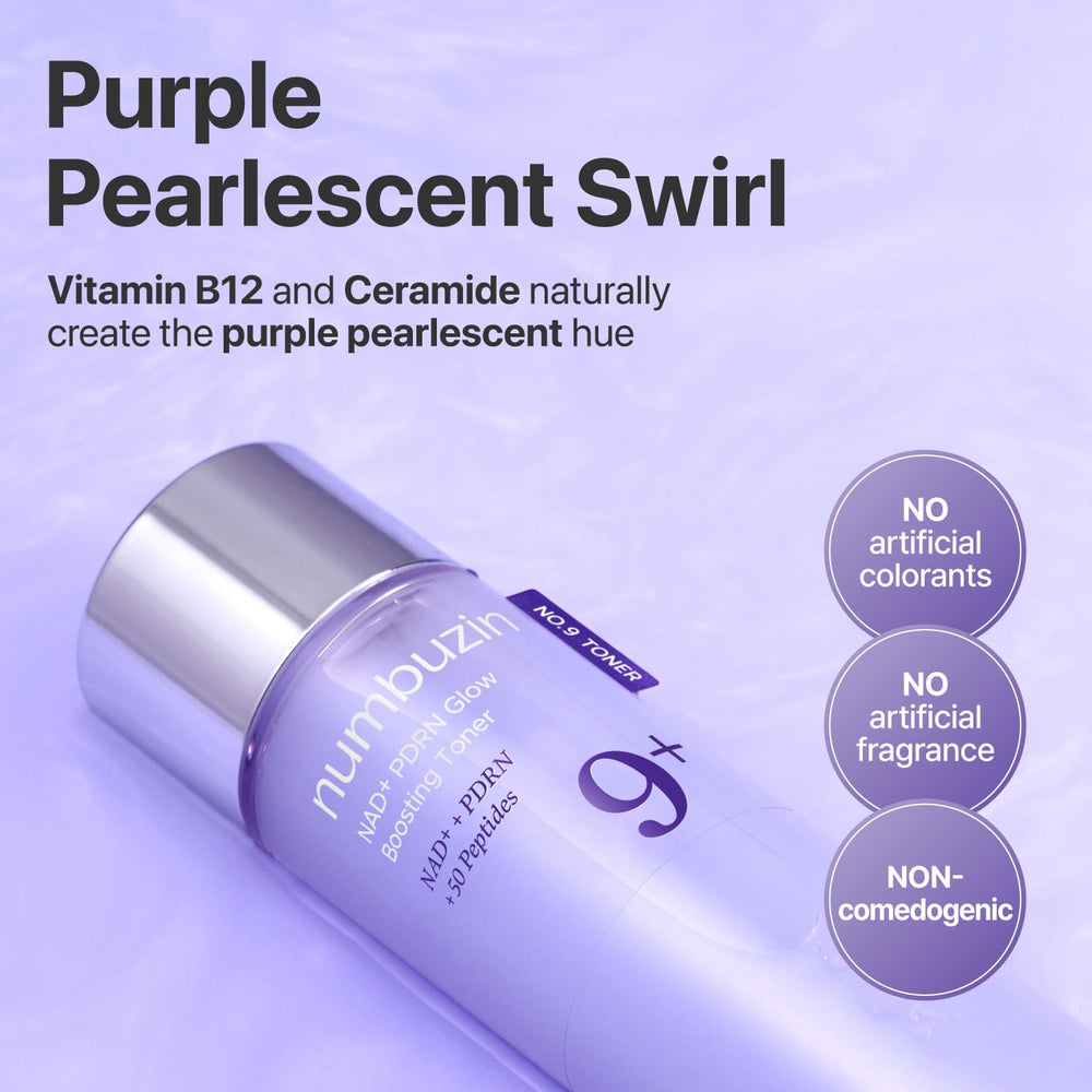 Numbuzin No.9 ceramide-rich formula softens and smooths the skin.
