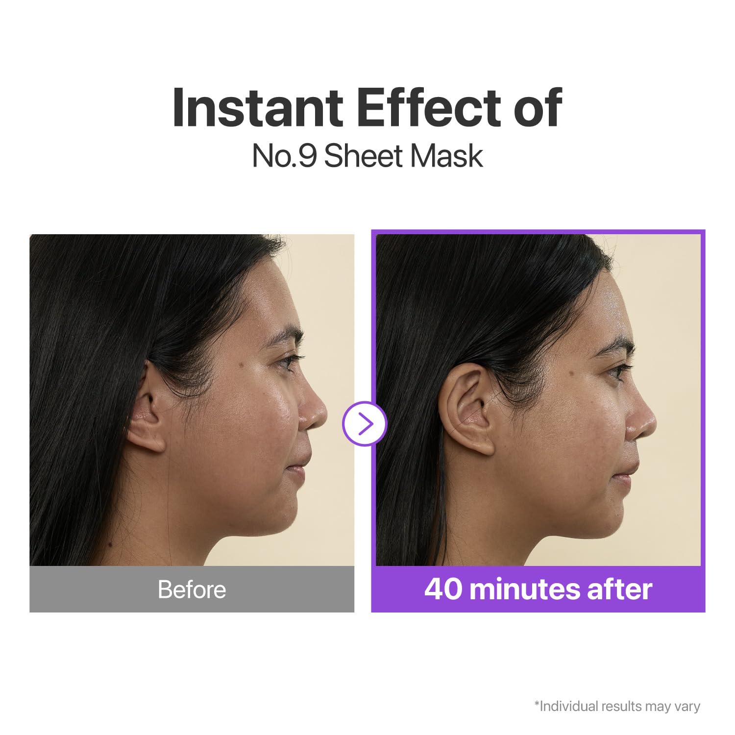 Numbuzin No.9+ NAD+ BIO hydrogel sheet adheres tightly for even delivery