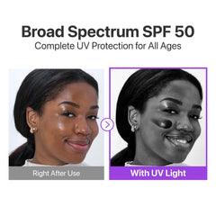 Numbuzin No.9 sunscreen texture demonstrates SPF 50 protection for daily outdoor use.