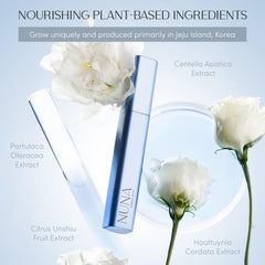 NUNA Eyelash Growth Serum precision brush demonstrates smooth, mess-free lash-line application.