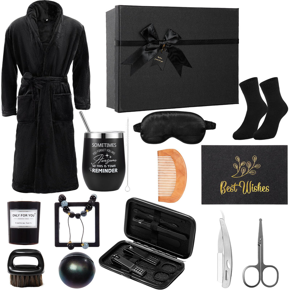 Nuogo 15pc gift-set box black, ideal gift for dad or husband.