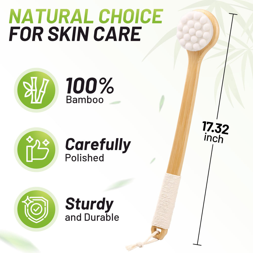 NURENDER back brush quick-dry design reduces mold risk after use