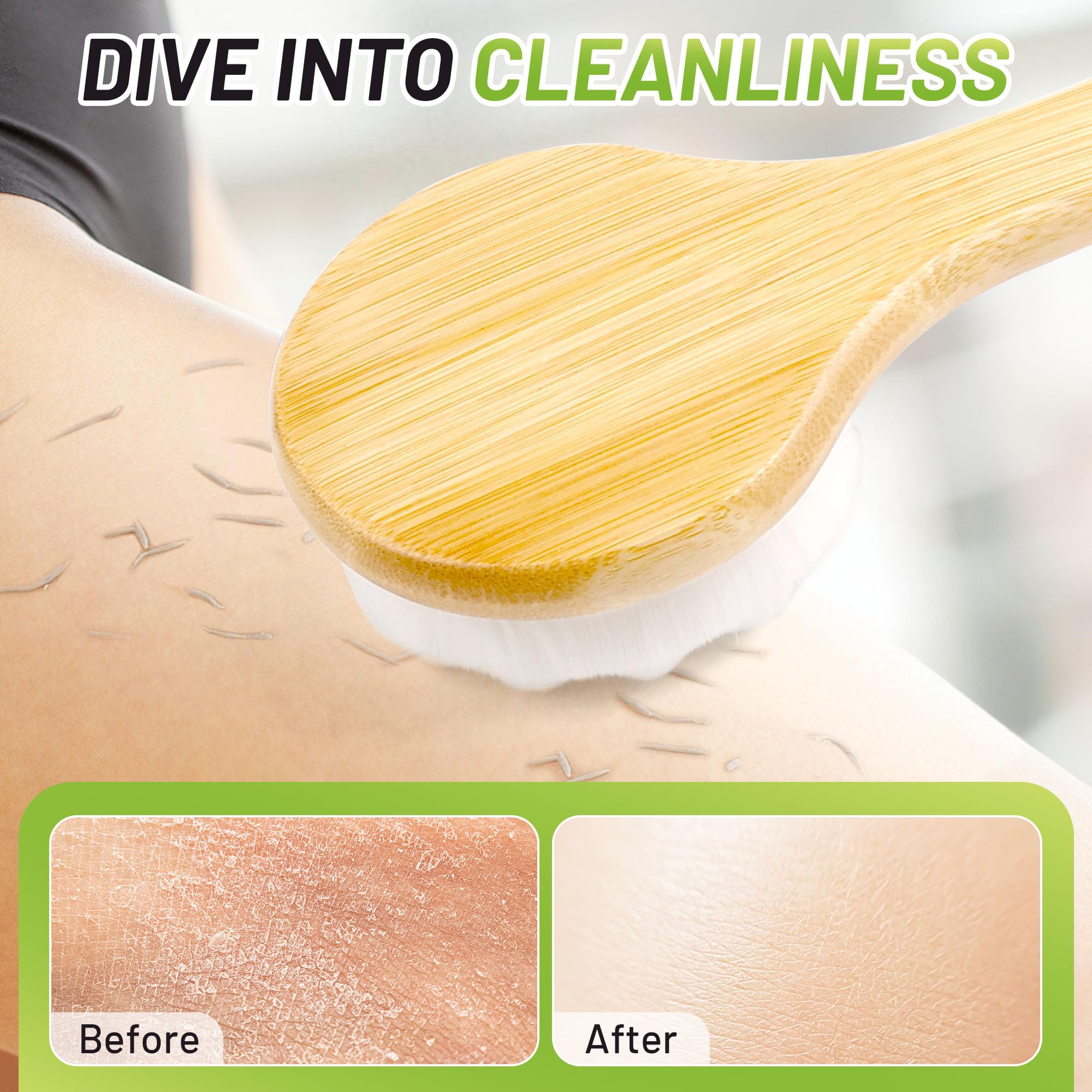 NURENDER back brush wall-mounted hook helps air-dry quickly and stay hygienic