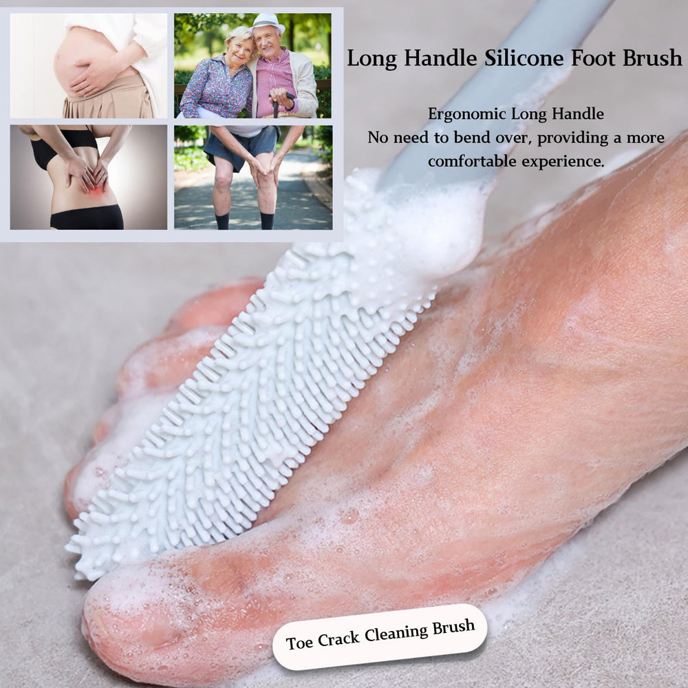 Nurlypop foot-scrubber-exfoliating-brush close-up for removing dead skin and smoothing feet.