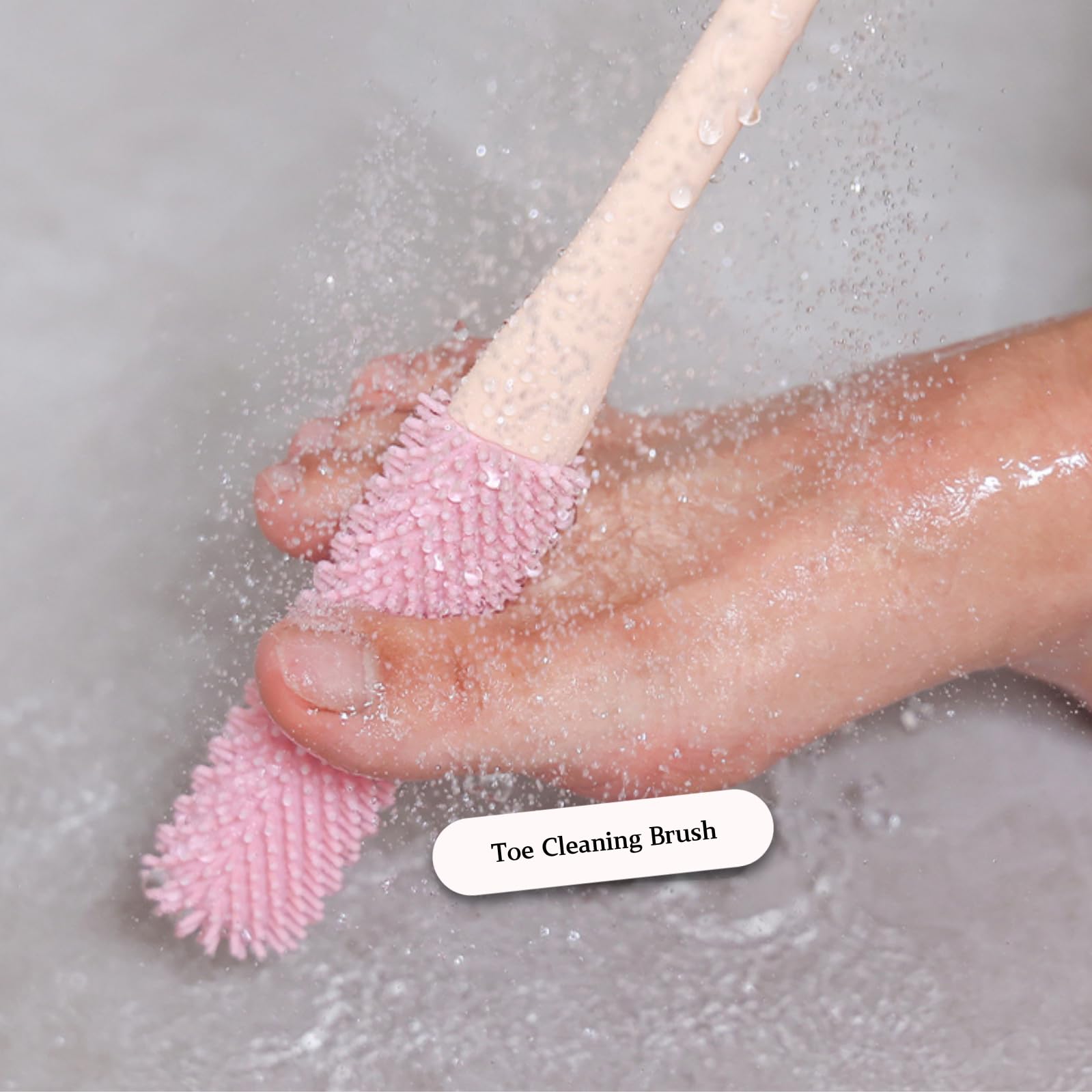 Nurlypop-waterproof-plastic-handle is easy to rinse and dry after showers.