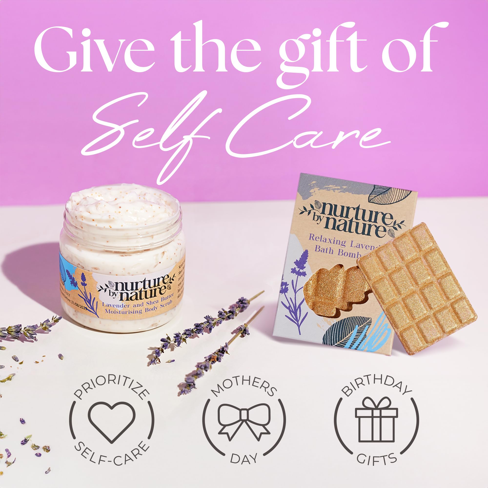 Nurture by Nature Botanicals Body Scrub Soap—gentle exfoliation and cleansing for pampered skin.