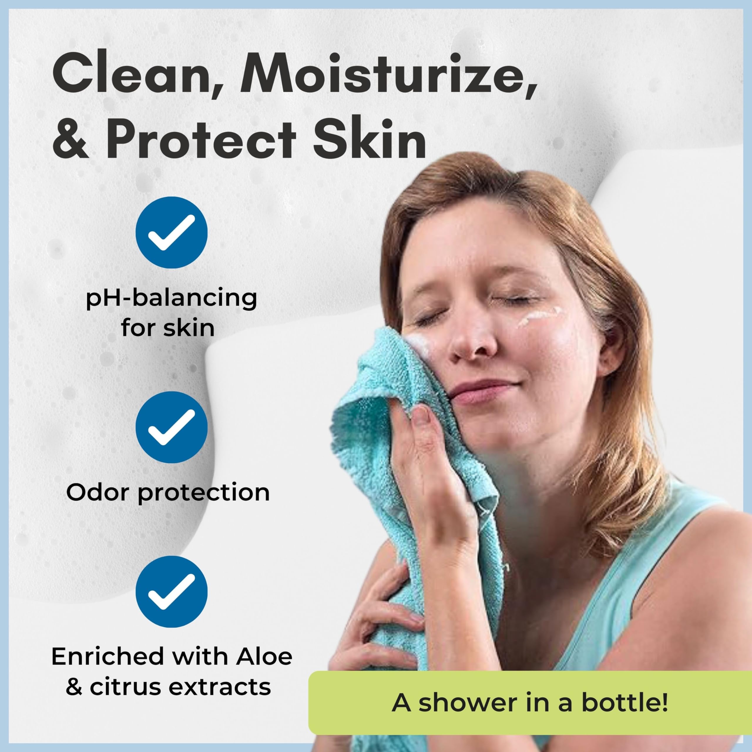 Nurture Valley cleanser in elderly care setting for gentle refreshment