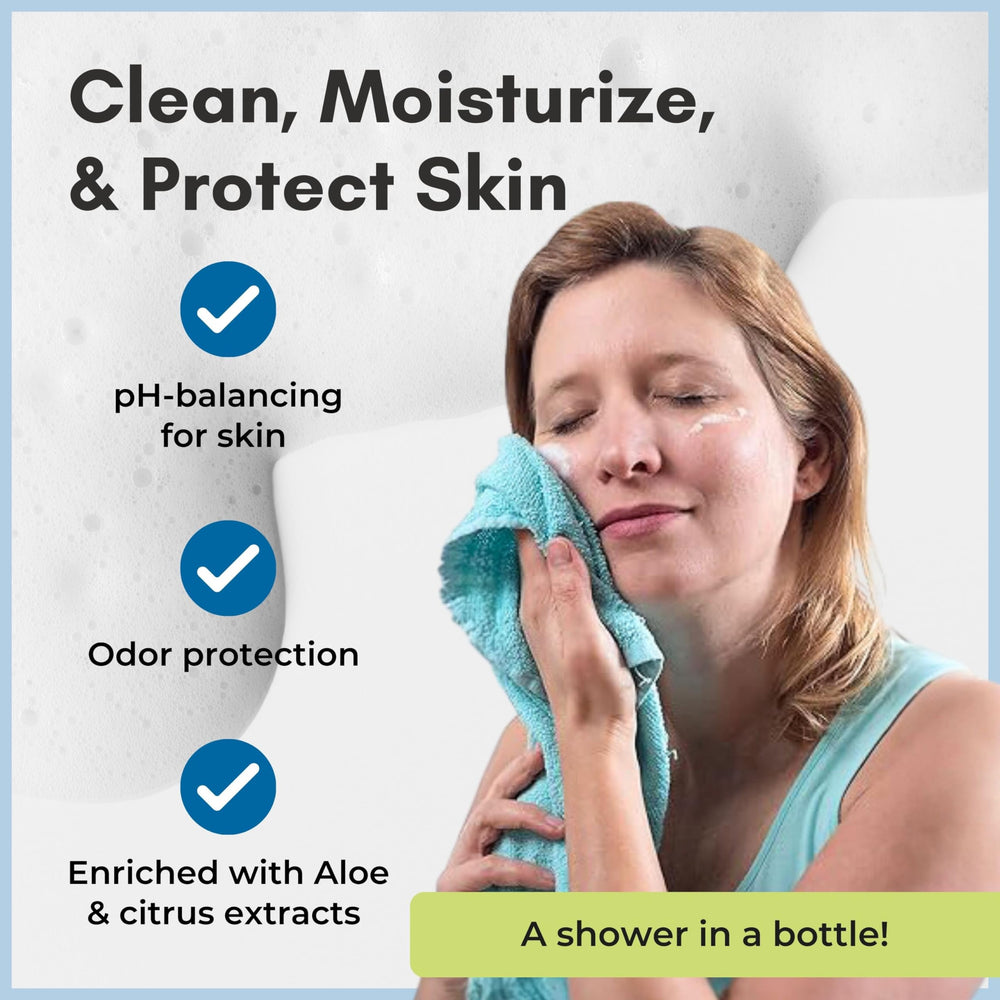 Nurture Valley cleanser in elderly care setting for gentle refreshment