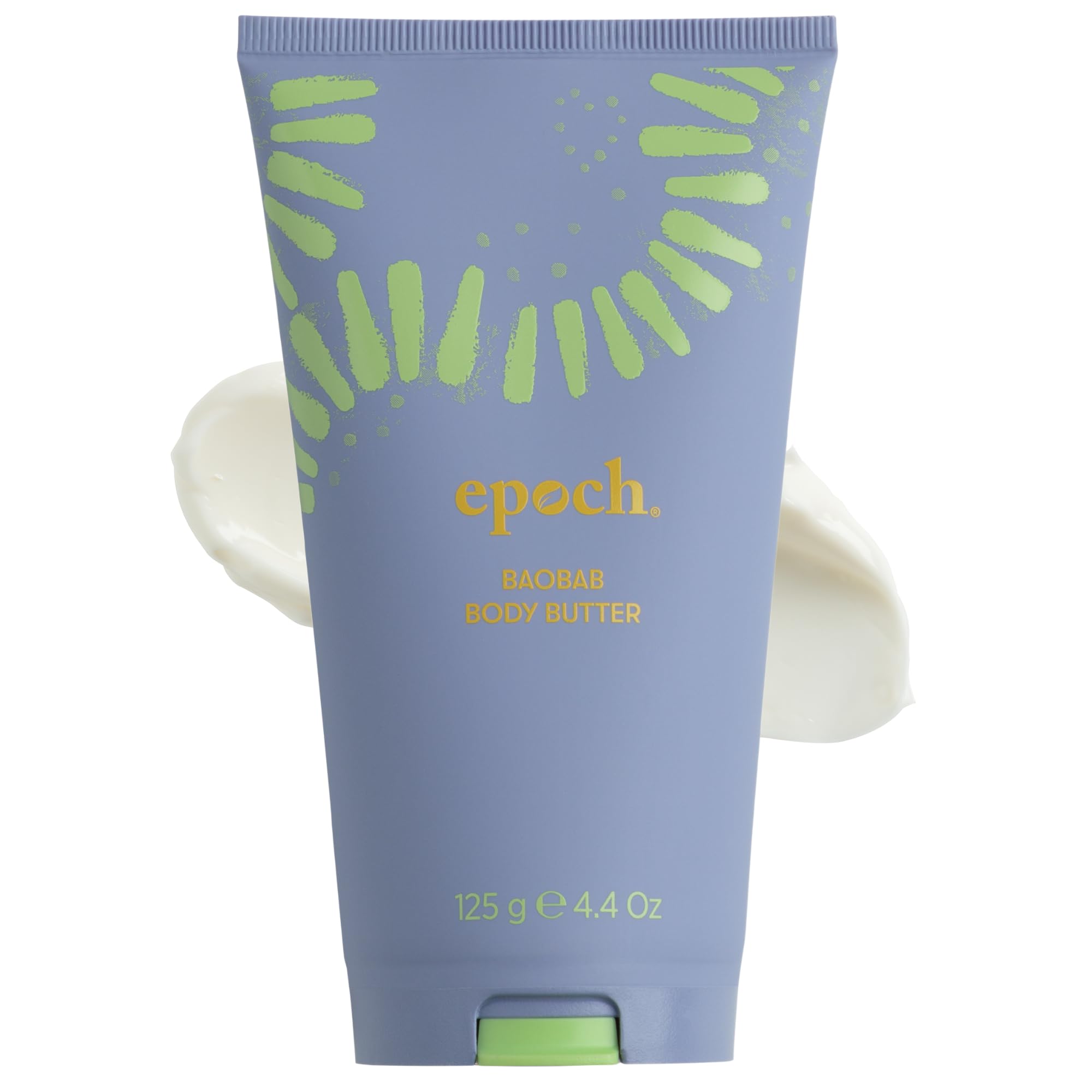 Nu Skin Epoch Baobab Body Butter jar closeup highlights rich hydration for softer skin