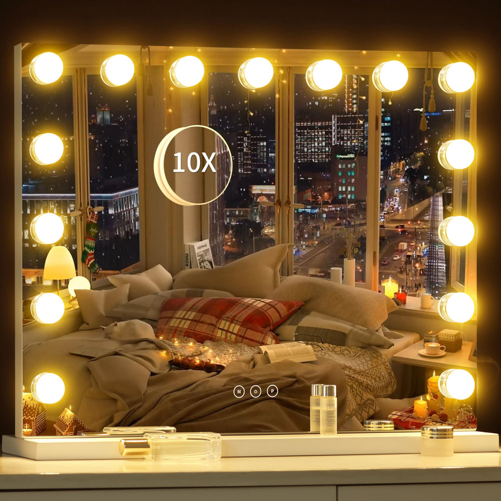 NUSVAN vanity mirror white frame for contemporary spaces